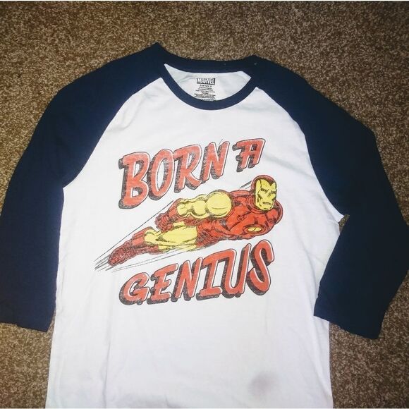 Marvel Iron Man Raglan Graphic TShirt BRAND NEW - Picture 1 of 3